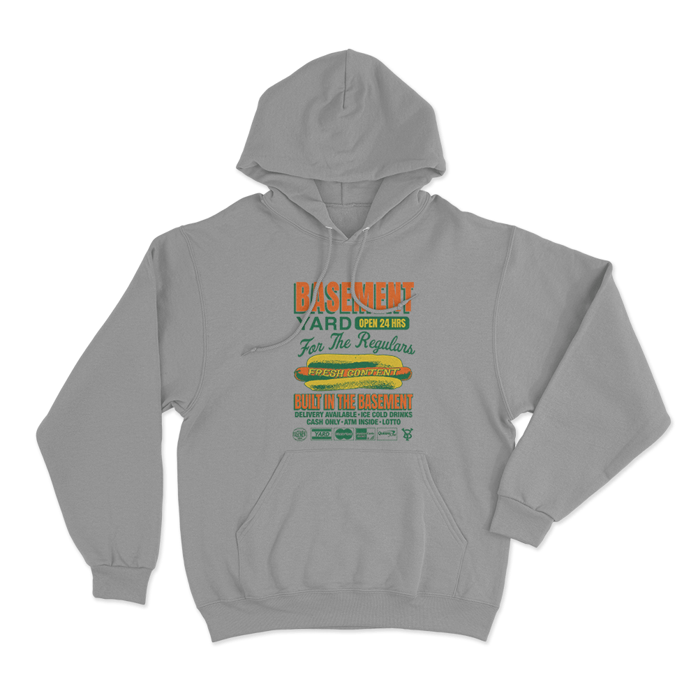 Basement Deli Unisex Hoodie Grey Basement Deli Unisex Hoodie Grey