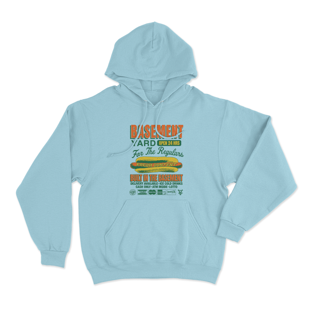 Basement Deli Unisex Hoodie Sky Blue Basement Deli Unisex Hoodie Sky Blue