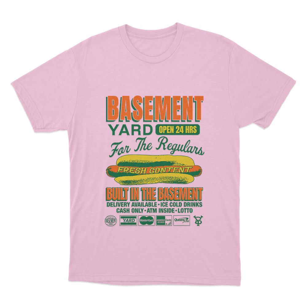 Basement Deli Unisex T Shirt Pink Basement Deli Unisex T Shirt Pink