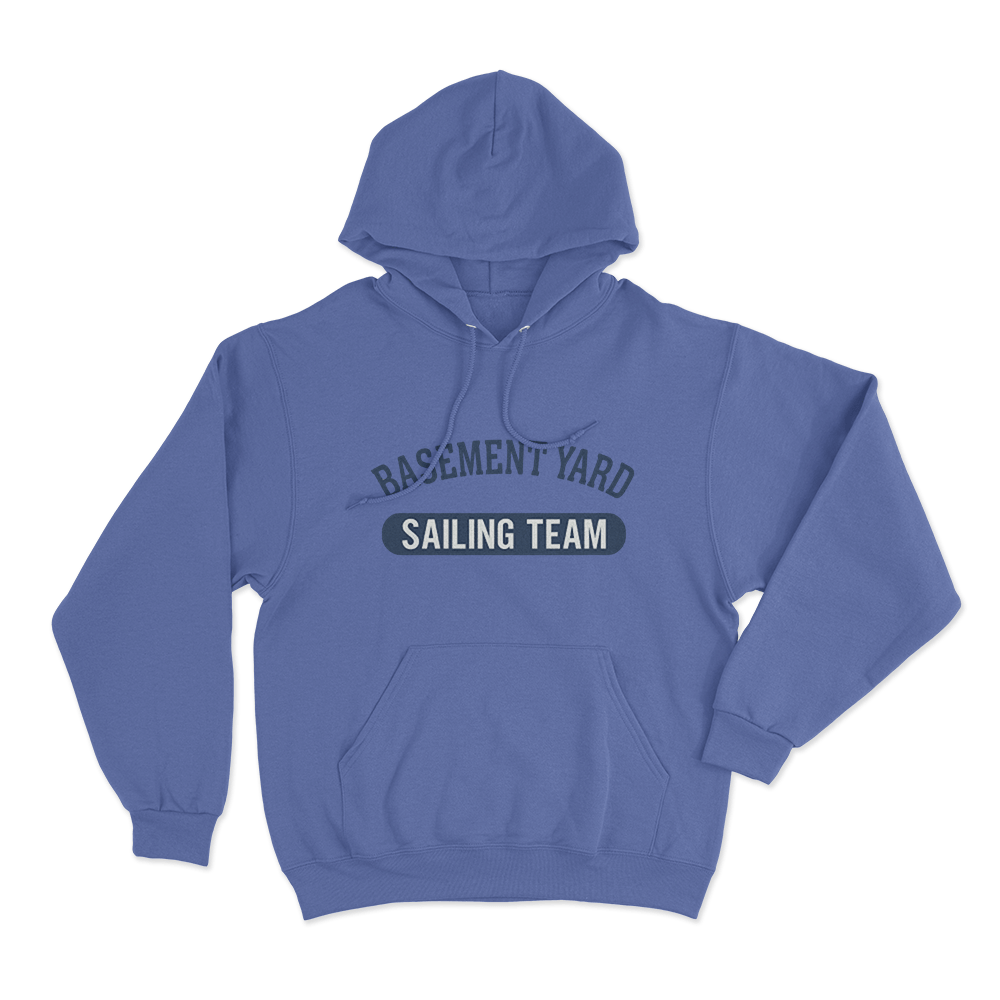 Basement Yard Sailing Team Unisex Hoodie Blue Basement Yard Sailing Team Unisex Hoodie Blue