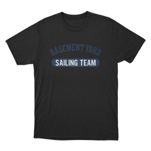 Basement Yard Sailing Team Unisex T Shirt Black