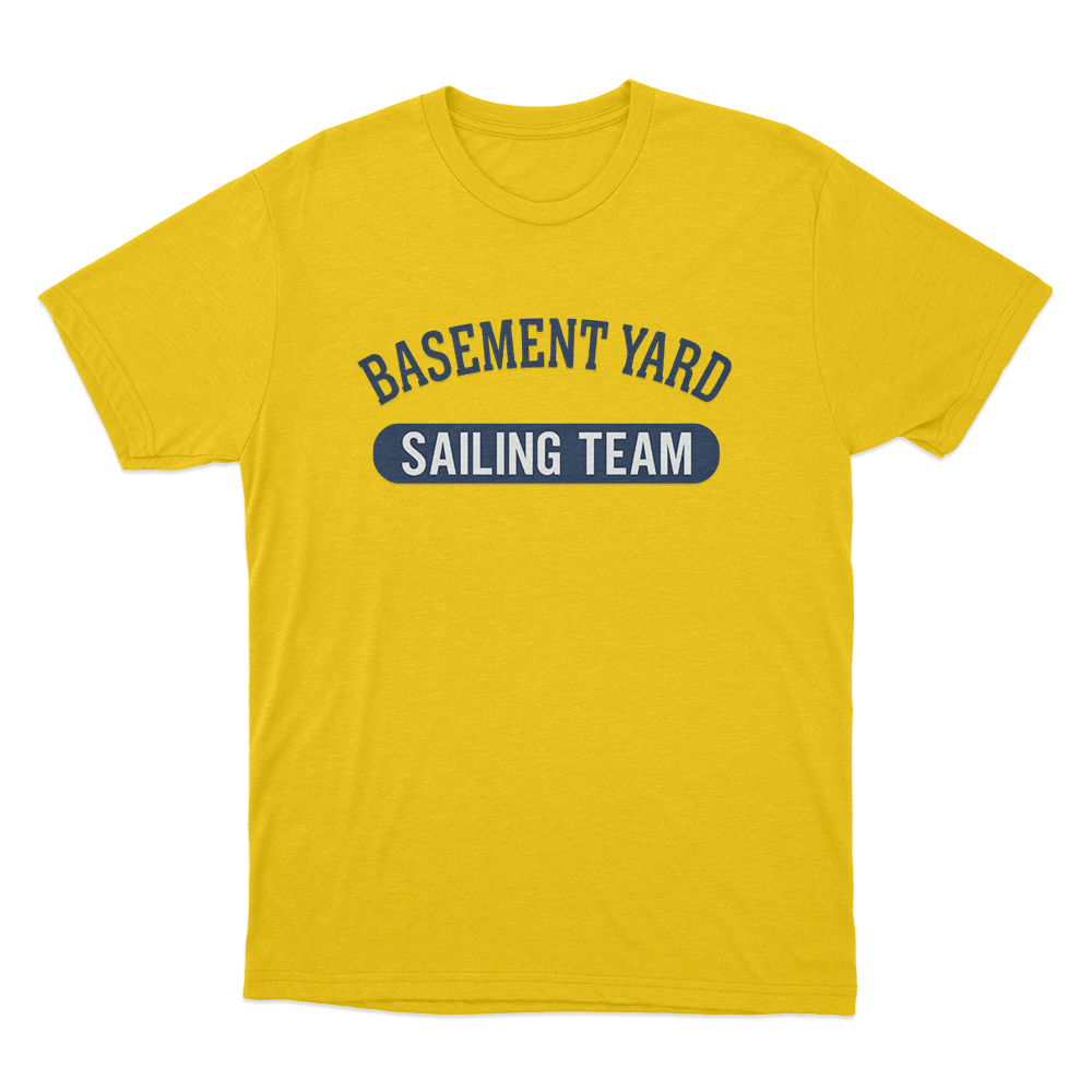 Basement Yard Sailing Team Unisex T Shirt Yellow Basement Yard Sailing Team Unisex T Shirt Yellow