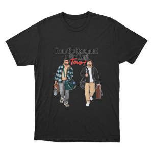From The Basement To The World Tour Unisex T Shirt Black