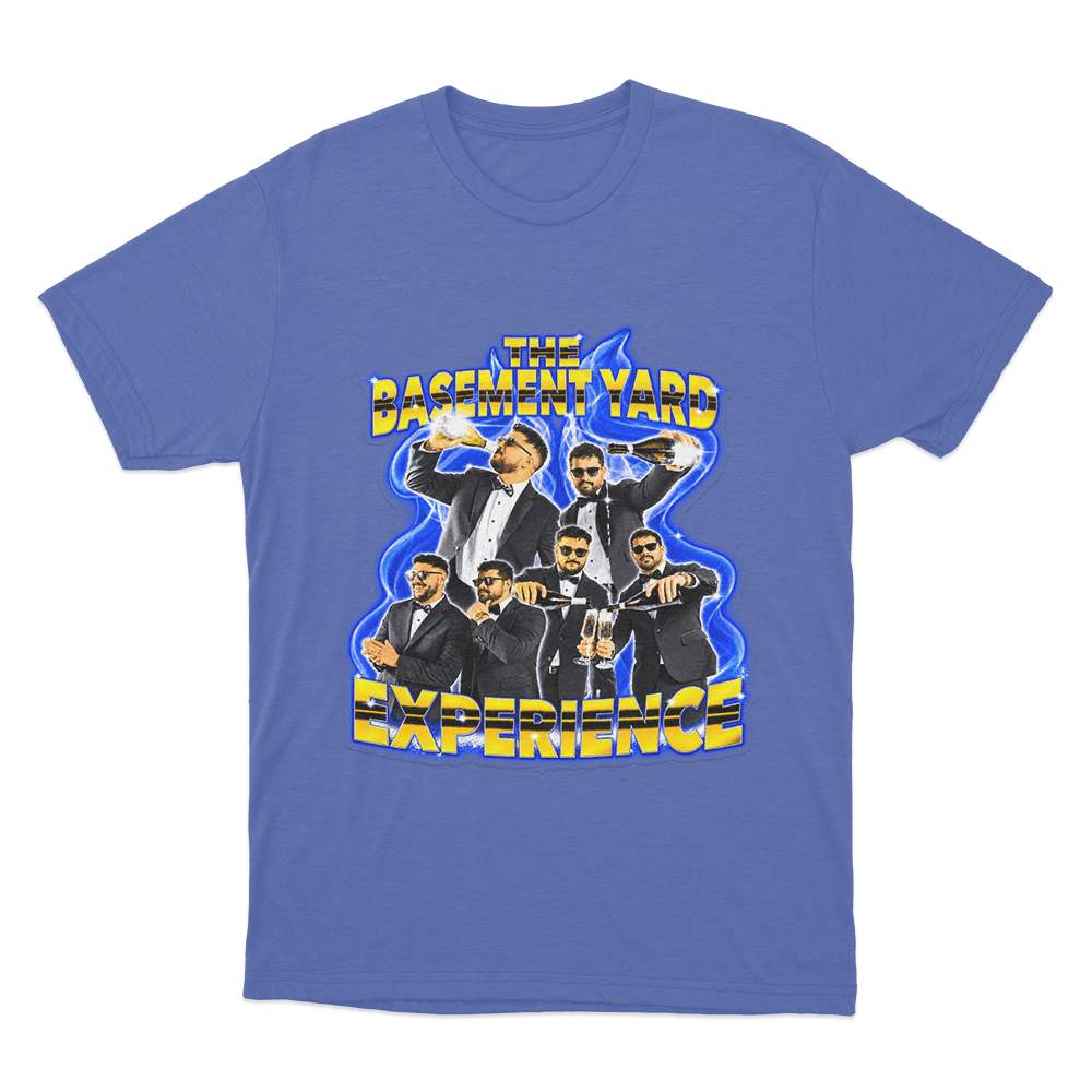 TBY Flames Unisex T Shirt Blue TBY Flames Unisex T Shirt Blue