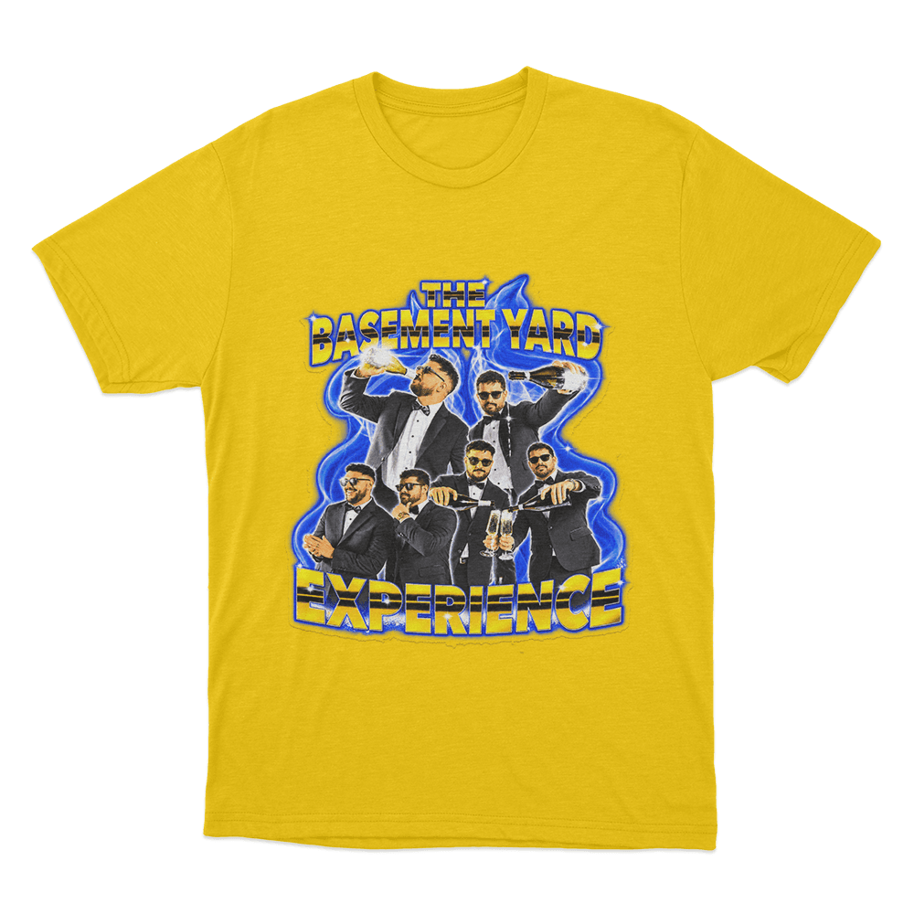 TBY Flames Unisex T Shirt Yellow TBY Flames Unisex T Shirt Yellow