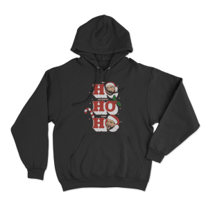 The Basement Yard Ho Ho Ho Unisex Hoodie Black