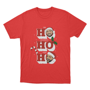 The Basement Yard Ho Ho Ho Unisex T Shirt Red