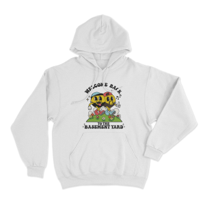 Welcome Back To The Basement Yard Unisex Hoodie White
